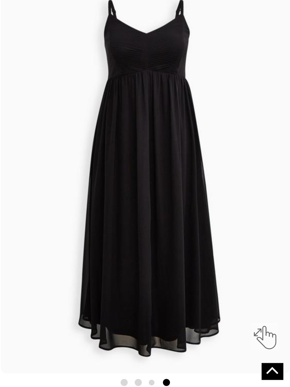 Torrid Size 6 Black Spaghetti Strap Maxi Dress